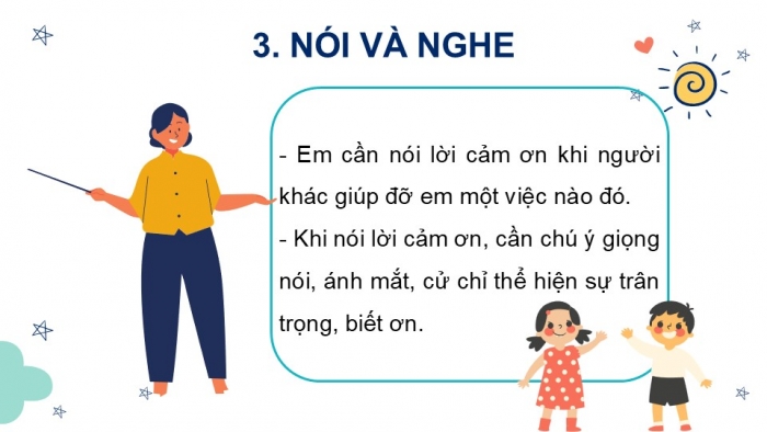 Giáo án điện tử Tiếng Việt 2 chân trời Bài 2: Mở rộng vốn từ Nghề nghiệp, Nói và đáp lời cảm ơn