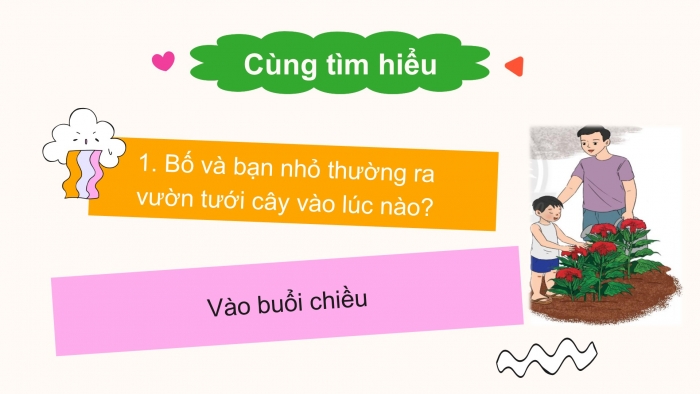 Giáo án điện tử Tiếng Việt 2 chân trời Bài 1: Đọc Khu vườn tuổi thơ