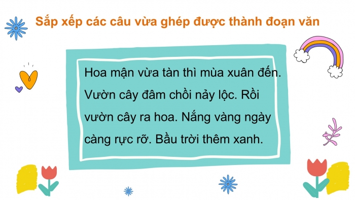 Giáo án điện tử Tiếng Việt 2 chân trời Bài 4: Mở rộng vốn từ Bốn mùa (tiếp theo), Nghe – kể Sự tích mùa xuân và bộ lông trắng của thỏ