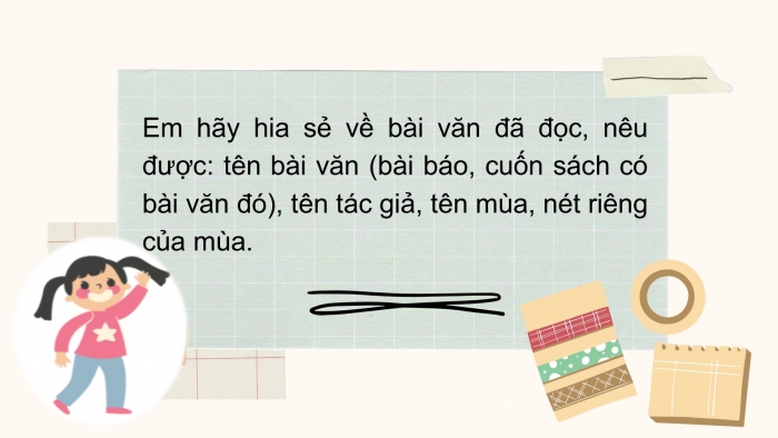 Giáo án điện tử Tiếng Việt 2 chân trời Bài 4: Luyện tập thuật việc được chứng kiến (tiếp theo)