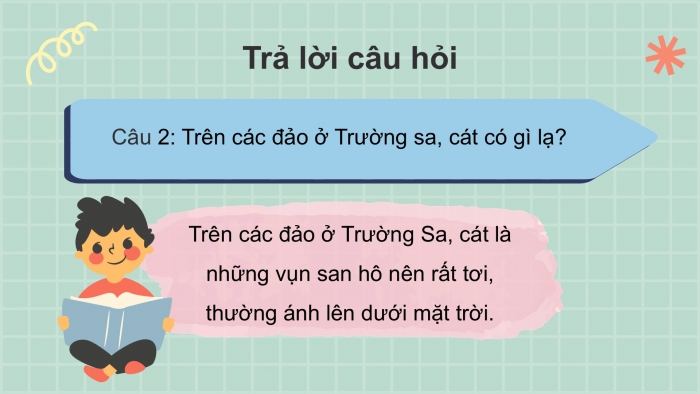 Giáo án điện tử Tiếng Việt 2 chân trời Bài 2: Đọc Sóng và cát ở Trường Sa, Nghe - viết Chim rừng Tây Nguyên, Phân biệt d/gi, iêu/ươu, oan/oang