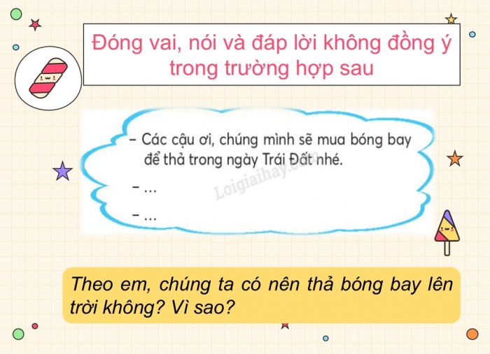 Giáo án điện tử Tiếng Việt 2 chân trời Bài 2: Mở rộng vốn từ Trái Đất, Nói và đáp lời không đồng ý, lời đề nghị