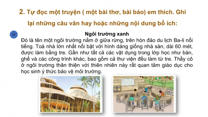 Giáo án điện tử Tiếng Việt 2 cánh diều Bài 5: Đọc sách báo viết về trường học