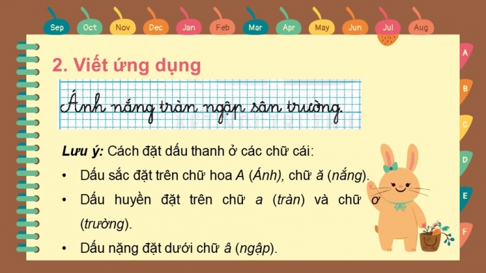 Giáo án điện tử tiếng Việt 2 kết nối Bài 1: Chữ hoa A, Những ngày hè của em