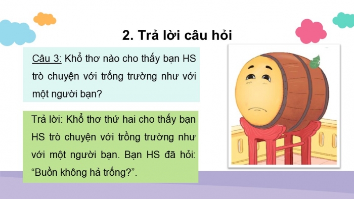 Giáo án điện tử tiếng Việt 2 kết nối Bài 11: Cái trống trường em