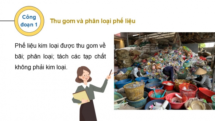 Giáo án điện tử chuyên đề Hoá học 12 cánh diều Bài 3: Tìm hiểu về tái chế kim loại