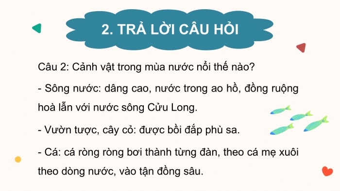 Giáo án điện tử Tiếng Việt 2 kết nối Bài 2: Mùa nước nổi