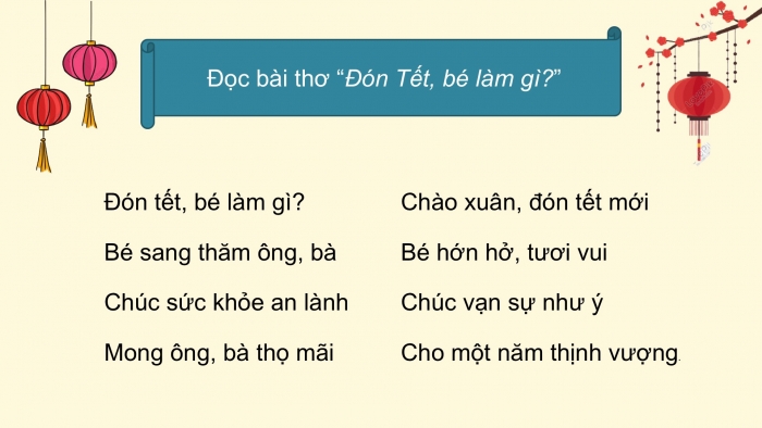 Giáo án điện tử Tiếng Việt 2 kết nối Bài 4: Viết thiệp chúc Tết, Đọc mở rộng