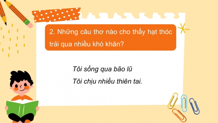 Giáo án điện tử Tiếng Việt 2 kết nối Bài 7: Hạt thóc