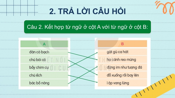 Giáo án điện tử Tiếng Việt 2 kết nối Bài 12: Bờ tre đón khách