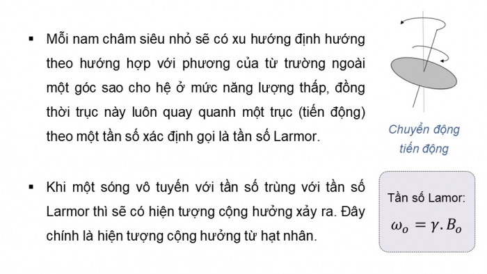 Giáo án điện tử chuyên đề Vật lí 12 kết nối Bài 8: Chụp cộng hưởng từ