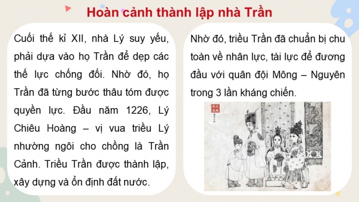 Giáo án điện tử Lịch sử và Địa lí 5 chân trời Bài 10: Triều Trần và kháng chiến chống Mông - Nguyên