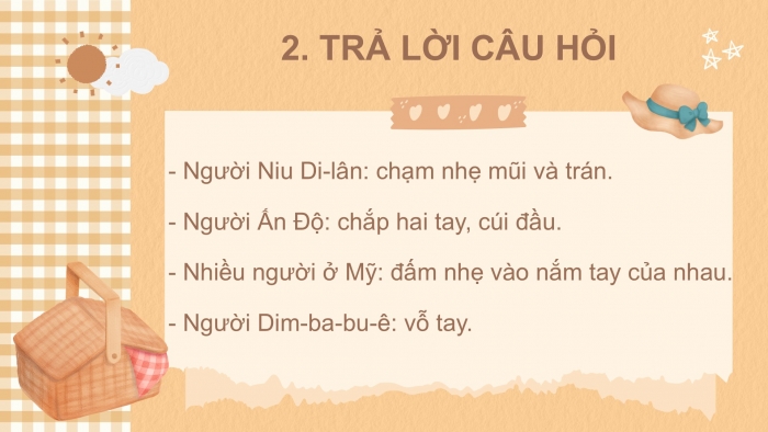 Giáo án điện tử Tiếng Việt 2 kết nối Bài 17: Những cách chào độc đáo