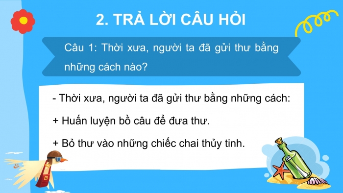 Giáo án điện tử Tiếng Việt 2 kết nối Bài 20: Từ chú bồ câu đến in-tơ-nét