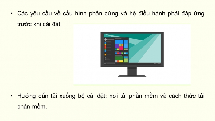 Giáo án điện tử chuyên đề Tin học ứng dụng 12 chân trời Bài 2.3: Viết tài liệu hướng dẫn cài đặt, gỡ bỏ hệ điều hành, phần mềm ứng dụng