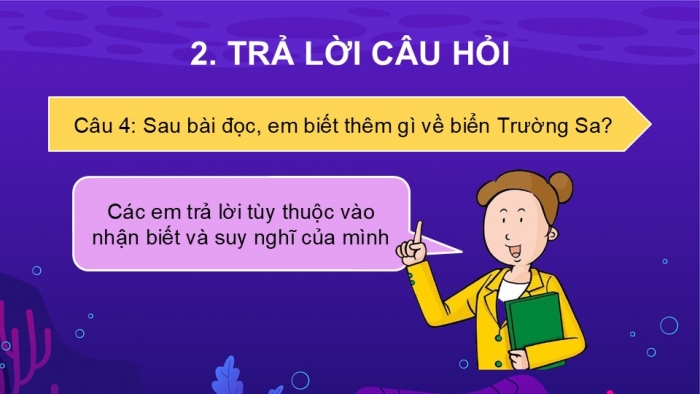 Giáo án điện tử Tiếng Việt 2 kết nối Bài 28: Khám phá đáy biển ở Trường Sa