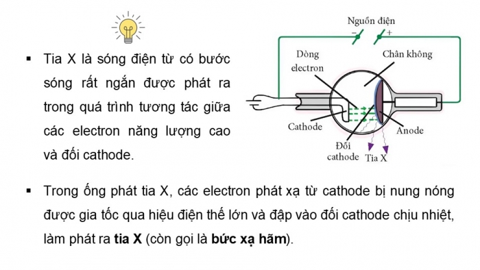 Giáo án điện tử chuyên đề Vật lí 12 chân trời Bài 5: Tia X. Chụp ảnh X-quang và chụp ảnh cắt lớp (CT)