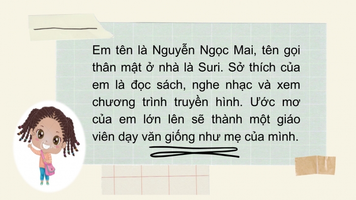 Giáo án điện tử Tiếng Việt 2 chân trời Bài 2: Nói, viết lời tự giới thiệu