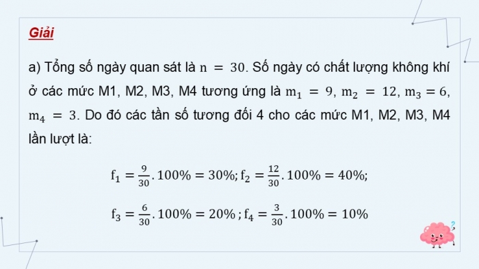 Giáo án điện tử Toán 9 kết nối Bài 23: Bảng tần số tương đối và biểu đồ tần số tương đối