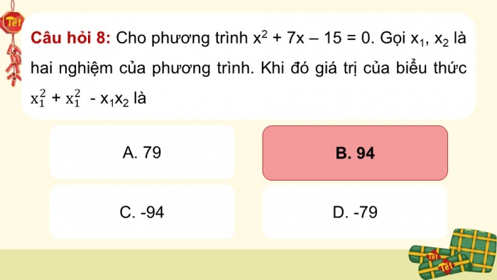 Giáo án điện tử Toán 9 chân trời Bài tập cuối chương 6