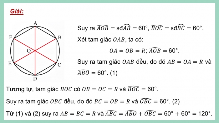 Giáo án điện tử Toán 9 chân trời Bài 3: Đa giác đều và phép quay