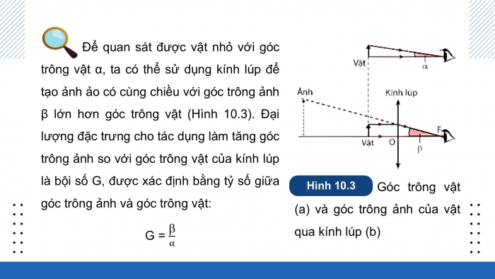 Giáo án điện tử KHTN 9 kết nối - Phân môn Vật lí Bài 10: Kính lúp. Bài tập thấu kính