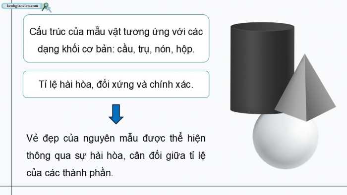 Giáo án điện tử Mĩ thuật 9 kết nối Bài 9: Tỉ lệ và hình khối của đồ vật