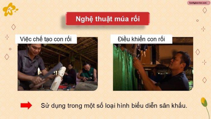 Giáo án điện tử Mĩ thuật 9 kết nối Bài 11: Vẻ đẹp tạo hình con rối