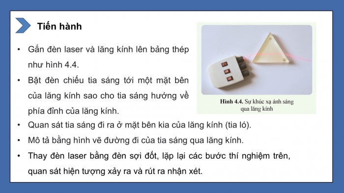 Giáo án điện tử KHTN 9 cánh diều - Phân môn Vật lí Bài 4: Hiện tượng tán sắc ánh sáng. Màu sắc ánh sáng