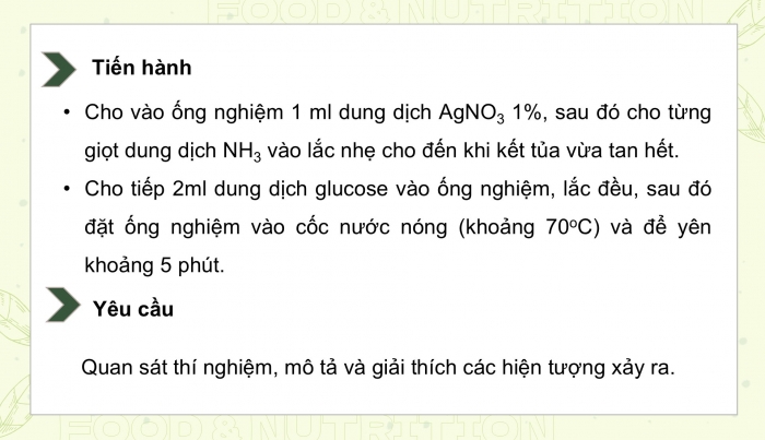 Giáo án điện tử KHTN 9 cánh diều - Phân môn Hoá học Bài 26: Glucose và saccharose