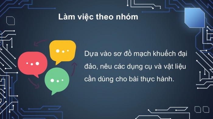 Giáo án điện tử Công nghệ 12 Điện - Điện tử Kết nối Bài 20: Thực hành Mạch khuếch đại đảo