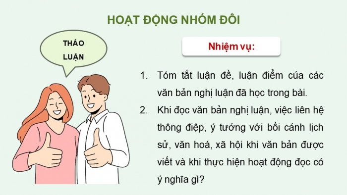 Giáo án điện tử Ngữ văn 9 chân trời Bài 6: Ôn tập