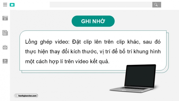 Giáo án điện tử Tin học 9 chân trời Bài 8B: Lồng ghép video, âm thanh