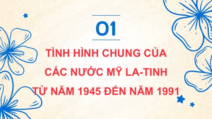 Giáo án điện tử Lịch sử 9 chân trời Bài 12: Mỹ La-tinh từ năm 1945 đến năm 1991