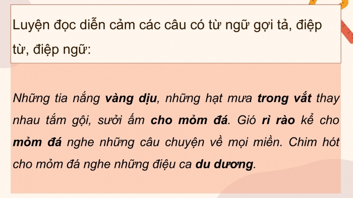 Giáo án điện tử Tiếng Việt 5 kết nối Bài 1: Tiếng hát của người đá