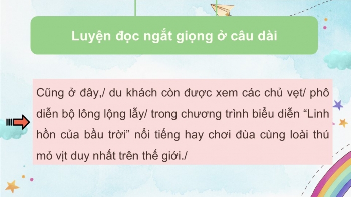 Giáo án điện tử Tiếng Việt 5 chân trời Bài 6: Thiên đường của các loài động vật hoang dã