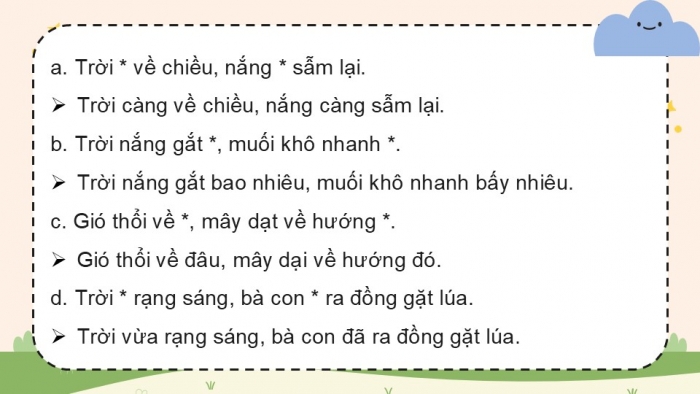 Giáo án điện tử Tiếng Việt 5 chân trời Bài 7: Luyện tập về cách nối các vế trong câu ghép