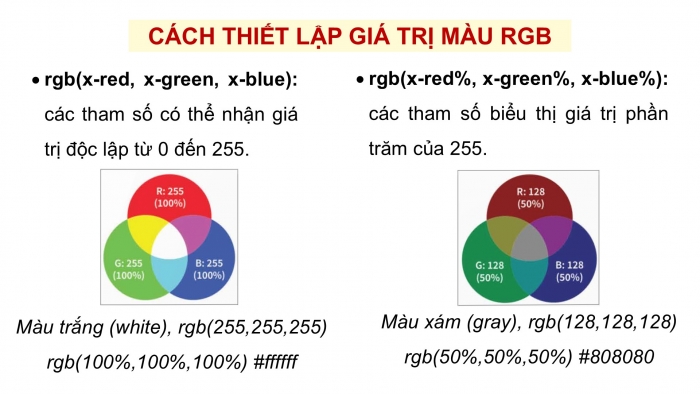 Giáo án điện tử Khoa học máy tính 12 kết nối Bài 15: Tạo màu cho chữ và nền