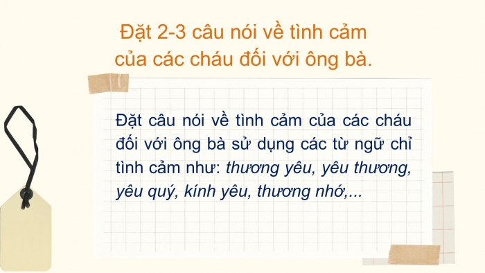 Giáo án điện tử Tiếng Việt 2 chân trời Bài 4: Mở rộng vốn từ Gia đình (tiếp theo), Xem – kể Những quả đào