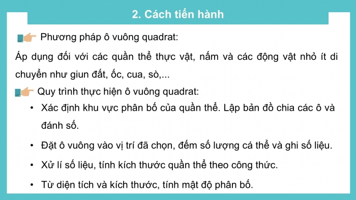 Giáo án điện tử Sinh học 12 kết nối Bài 25: Thực hành Xác định một số đặc trưng của quần thể