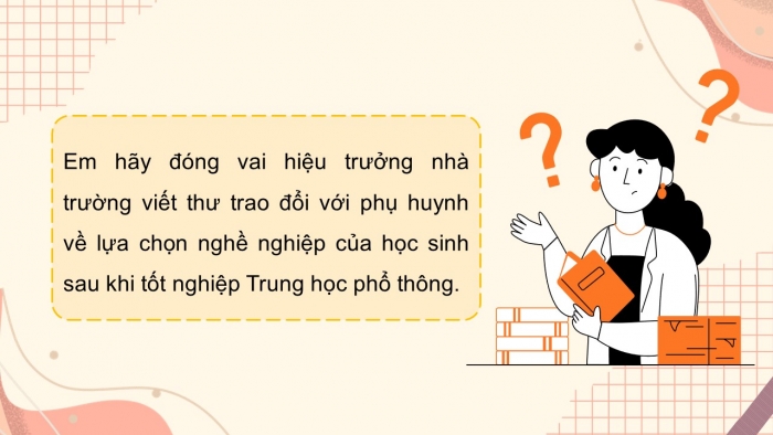 Giáo án điện tử Ngữ văn 12 cánh diều Bài 7: Viết thư trao đổi công việc hoặc một vấn đề đáng quan tâm