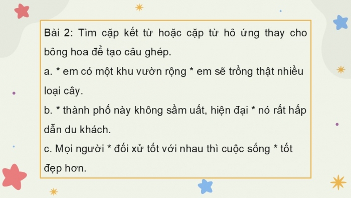 Giáo án điện tử Tiếng Việt 5 kết nối Bài 7: Luyện tập về câu ghép