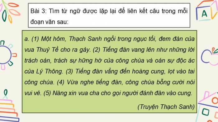 Giáo án điện tử Tiếng Việt 5 kết nối Bài 9: Liên kết câu bằng cách lặp từ ngữ