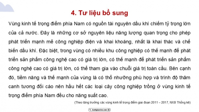 Giáo án điện tử Địa lí 9 chân trời Bài 20: Thực hành Viết báo cáo về vùng kinh tế trọng điểm phía Nam