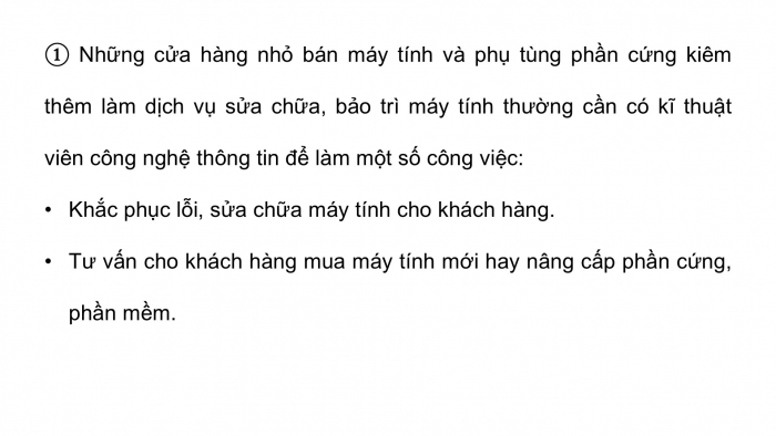 Giáo án điện tử Khoa học máy tính 12 cánh diều Bài 1: Giới thiệu nhóm nghề Dịch vụ và Quản trị trong ngành Công nghệ thông tin