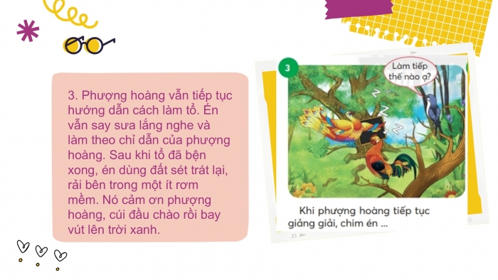 Giáo án điện tử Tiếng Việt 2 chân trời Bài 4: Mở rộng vốn từ Trường học (tiếp theo), Nghe – kể Loài chim học xây tổ