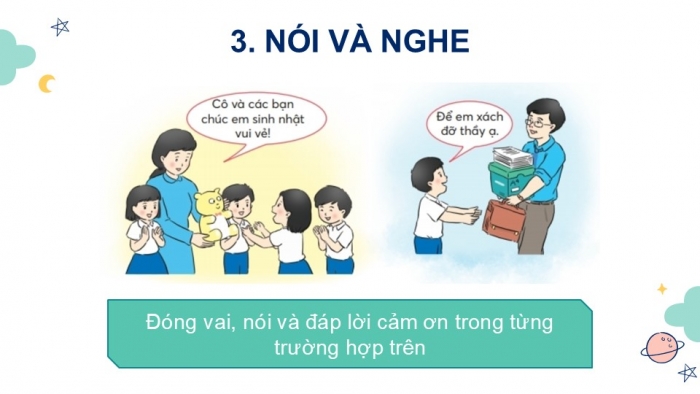 Giáo án điện tử Tiếng Việt 2 chân trời Bài 2: Mở rộng vốn từ Nghề nghiệp, Nói và đáp lời cảm ơn