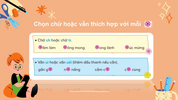 Giáo án điện tử Tiếng Việt 2 chân trời Ôn tập cuối học kì I - Ôn tập 2 (Tiết 2)