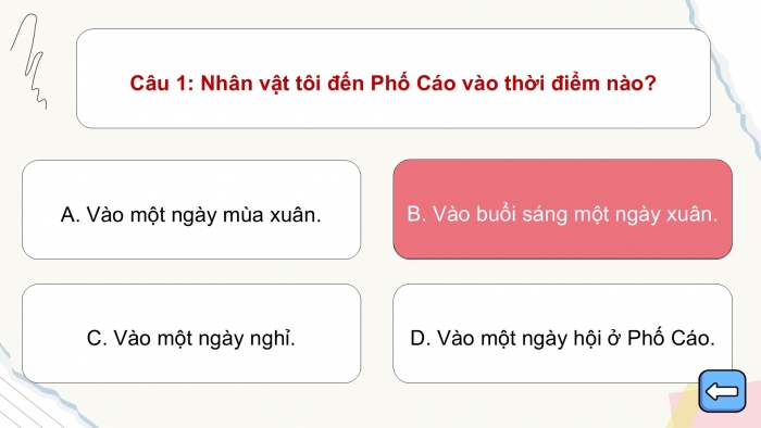 Giáo án PPT dạy thêm Tiếng Việt 5 chân trời bài 4: Bài đọc Ngày xuân Phố Cáo. Luyện tập về kết từ. Viết bài văn kể chuyện sáng tạo (Bài viết số 3)