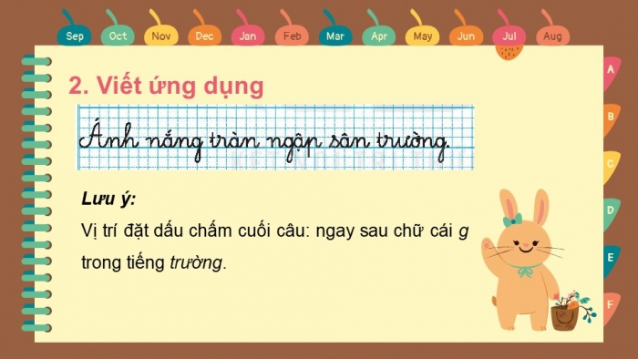 Giáo án điện tử tiếng Việt 2 kết nối Bài 1: Chữ hoa A, Những ngày hè của em